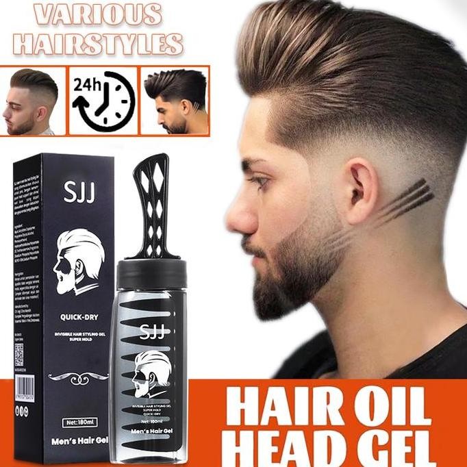 SJJ NEW 2IN1 Garansi Asli Minyak Rambut Gel Wax Mens Gel Sisir RAMBUT SISIR minyak rambut hair stayl