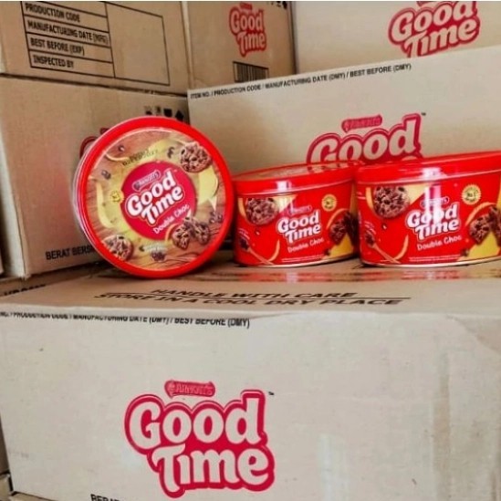 

GOOD TIME COOKIES ASSORTED 149 GRAM 1 KARTON/DUS ISI 12 KALENG