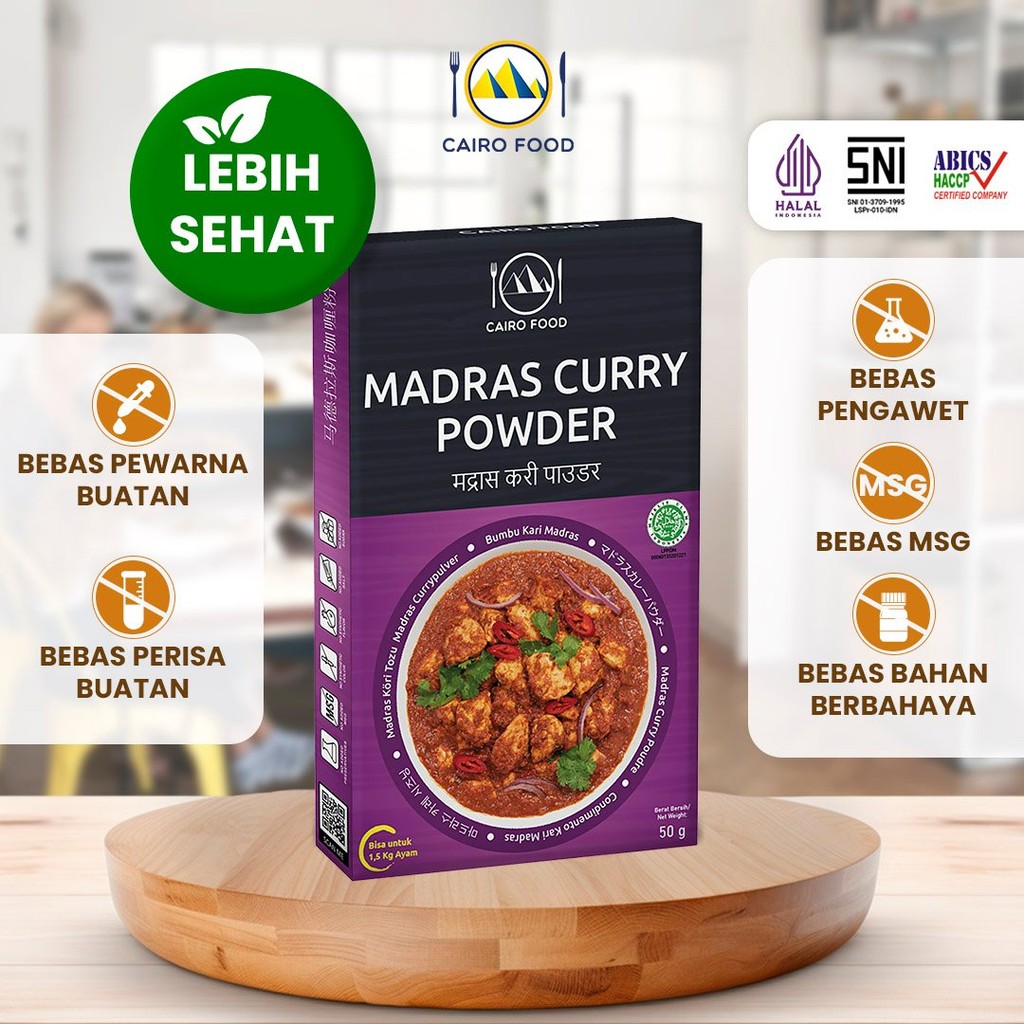 

Bumbu Kari Madras Spice Mix Sehat - Cairo Food