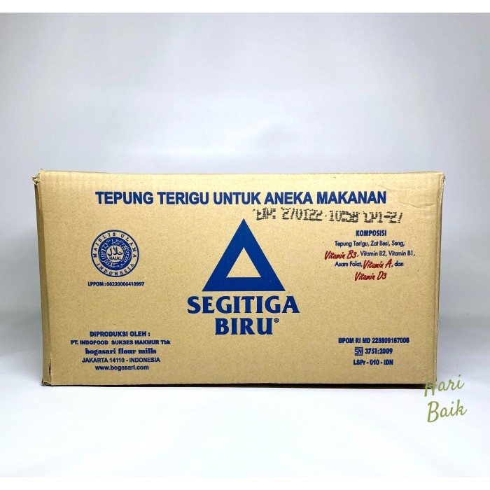 

Terigu segitiga biru 1kg premium isi 12pouch