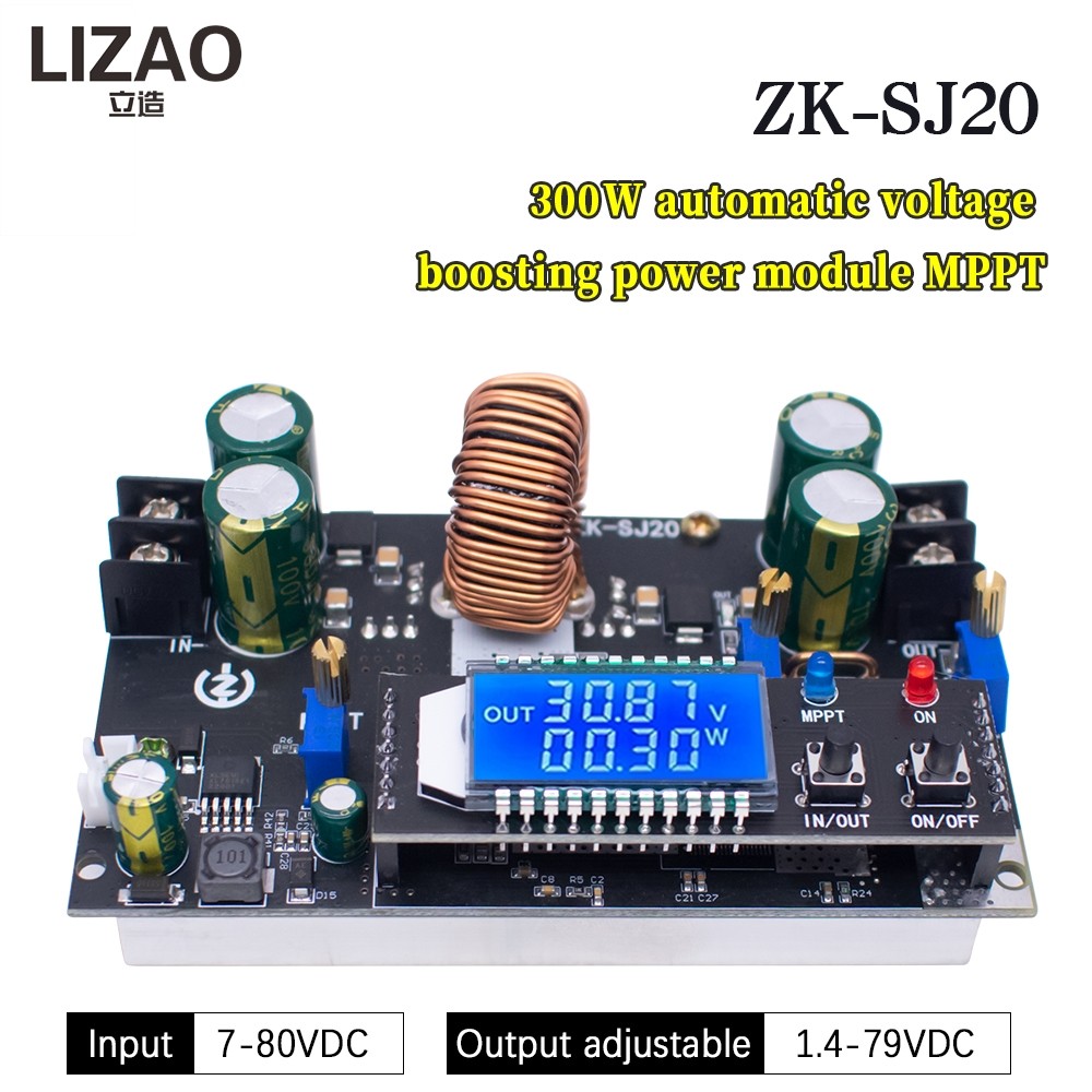 GC ZK-SJ20 Automatic Step Up Down Module MPPT Buck Boost Converter Power Supply Module Adjustable Bo
