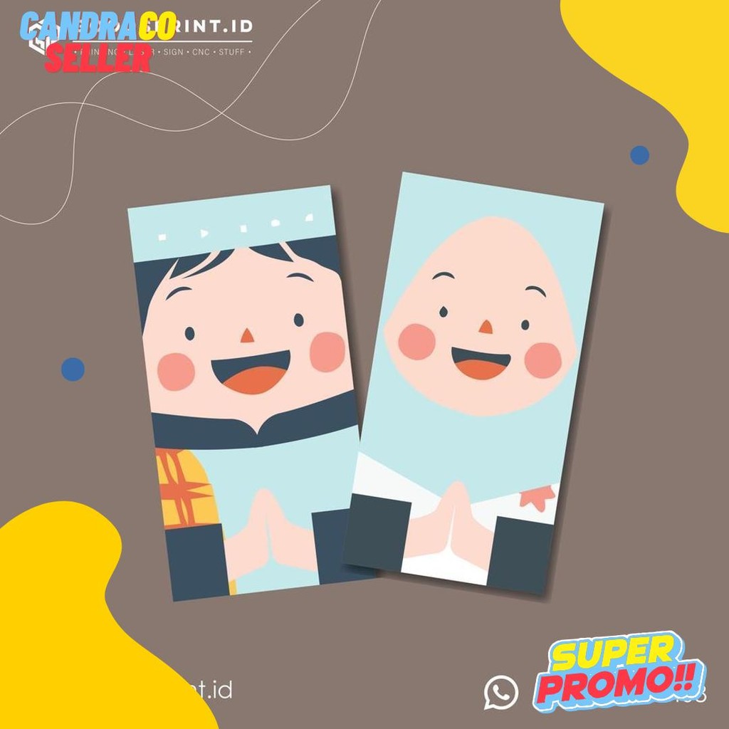 

6 Pcs Amplop Lebaran Idul Fitri Lucu / Amplop Thr Lebaran Karakter Anak Ready Stock Diskon