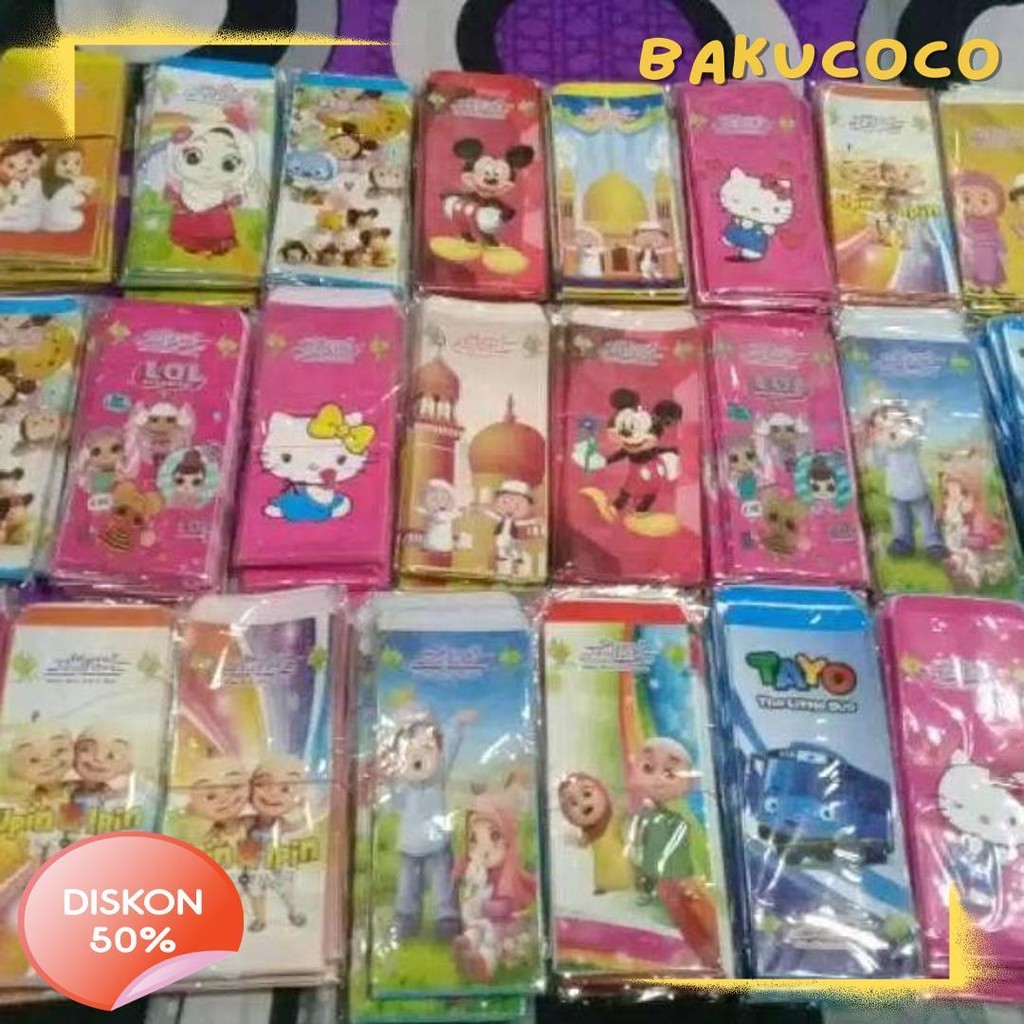 

Promo 20 Pack Isi 200 Amplop Lebaran Jumbo /Packet ..7X18 Terlengkap Dan Termurah