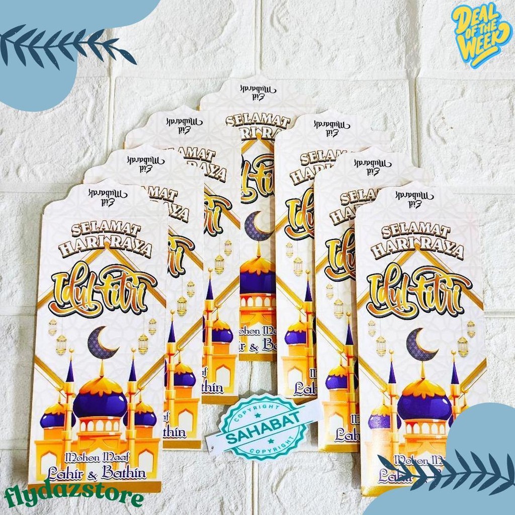 

[ 100 Pcs ] Amplop/Angpau Lebaran Idul Fitri Motif Masjid/Uang Dan Atm Ukuran Panjang Isi 100 Pcs Diskon