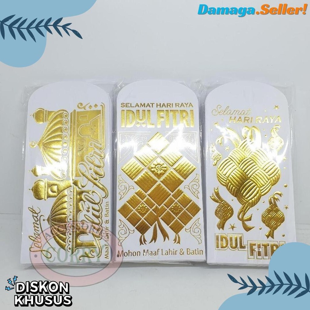 

Angpao Idul Fitri Lebaran Isi 50 Mewah 17 Cm Bulk Murah Amplop Uang Putih Embos Emas Mengkilap Terlengkap Dan Termurah