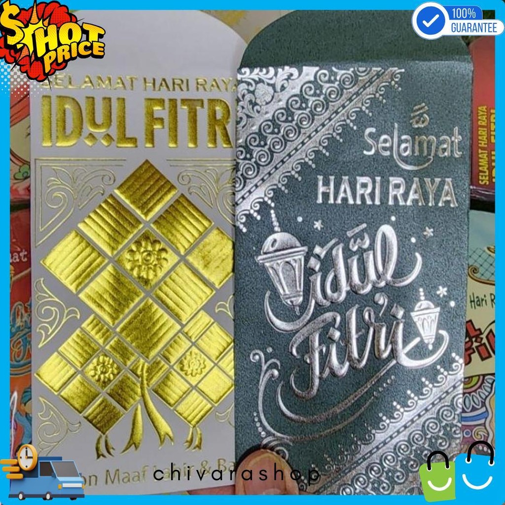 

Bellino - Grosir 1Pak Isi 50 Lembar Amplop Poli Lebaran Ukuran Sedang L Exclusive Mewah Premium Angpau Lebaran Thr Diskon Setengah Harga