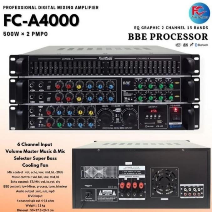 Power amplifier karaoke Firstclass fc-a4000 Terlaris