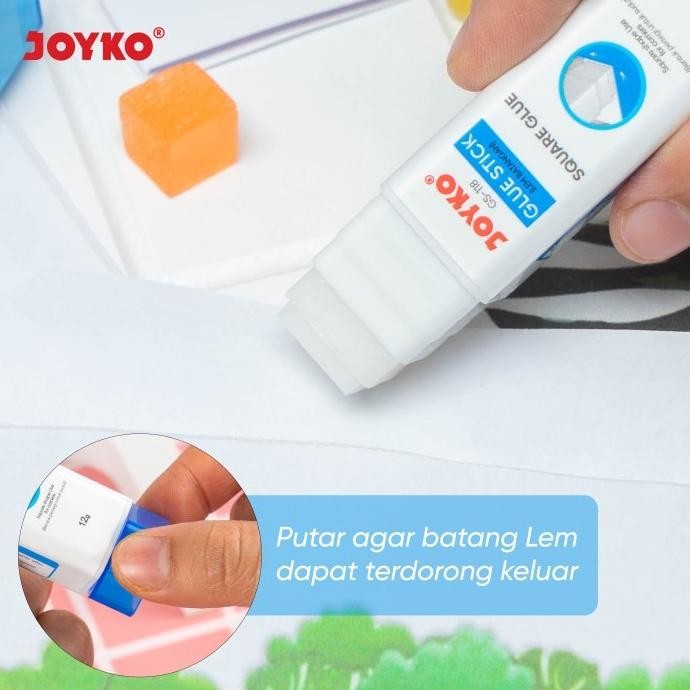 

JOYKO GLUE STICK 12G SQUARE LEM BATANG STIK JOYKO KOTAK GS-118 [24PCS]