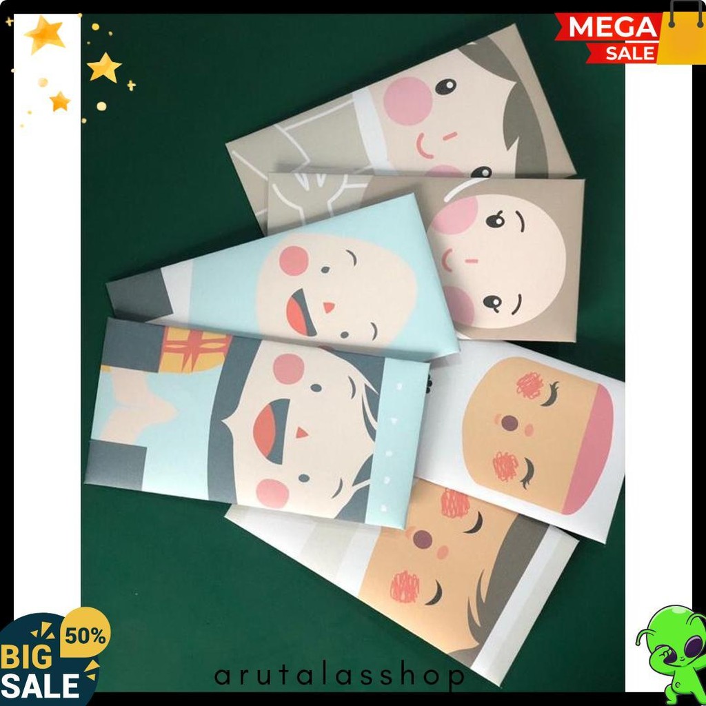 

6 Pcs Amplop Lebaran Idul Fitri Lucu / Amplop Thr Lebaran Karakter Anak Ready Stock Flash Sale! Diskon Hingga 70%