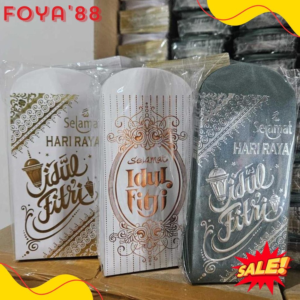 

Bellino - Grosir 1Pak Isi 50 Lembar Amplop Poli Lebaran Ukuran Sedang L Exclusive Mewah Premium Angpau Lebaran Thr Diskon