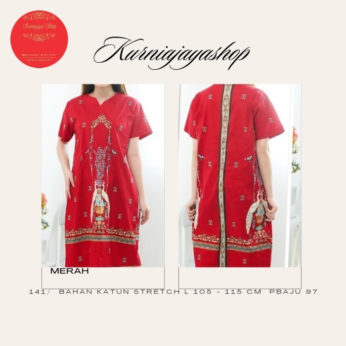 dress batik super jumbo imlek/baju imlek/baju batik brokat imlek