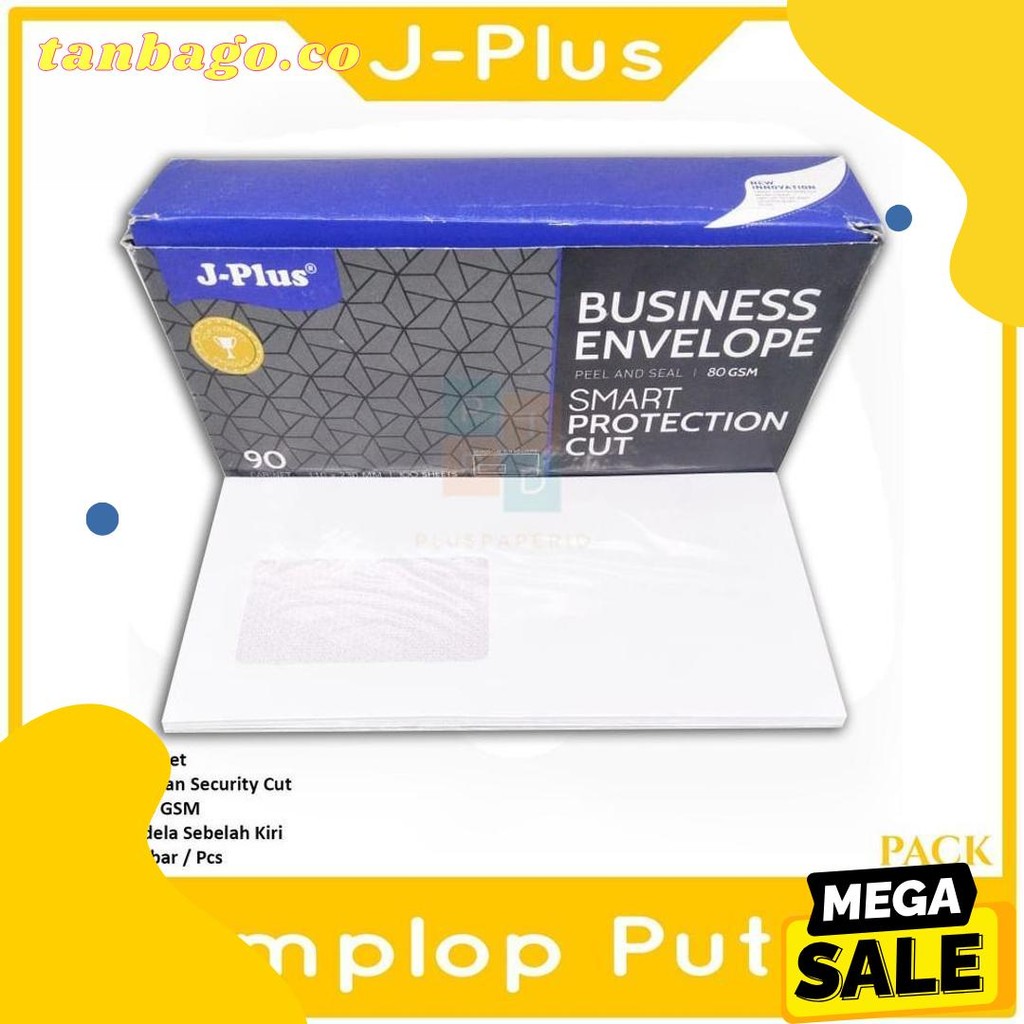 

Jplus - Amplop Putih Jendela Kiri No.90 Biru - Pack Flash Sale! Diskon Hingga 70%