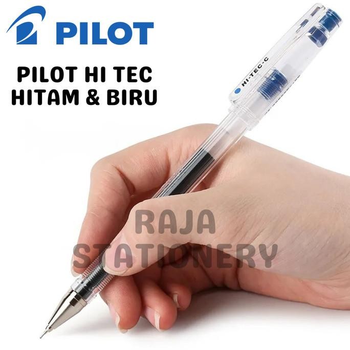 

Pilot HiTec Pen 0.3 0.4 Black Blue / Pulpen Hi-Tec Hitam Biru HiTech
