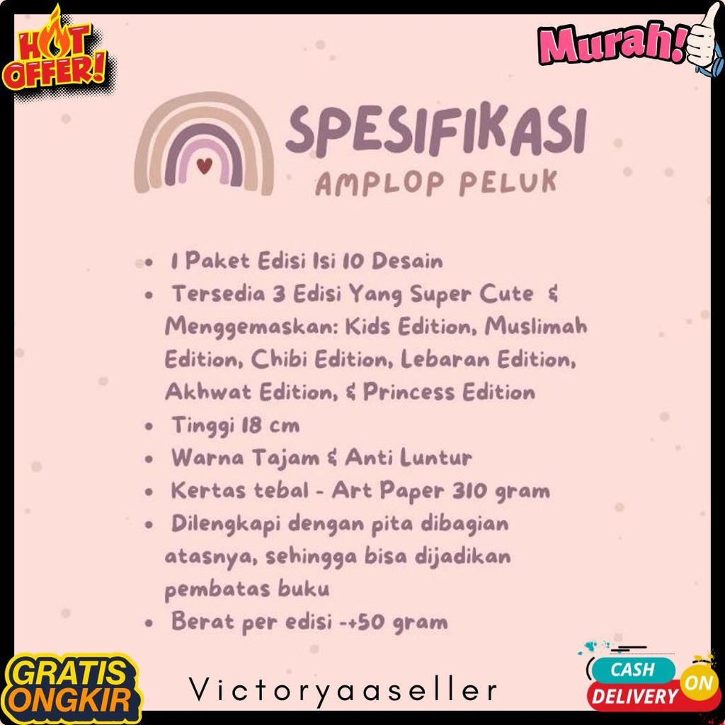 

Amplop Lebaran Peluk Premium Bisa Jadi Pembatas Buku - Isi 10 Terlaris! Produk Ini Banyak Dicari