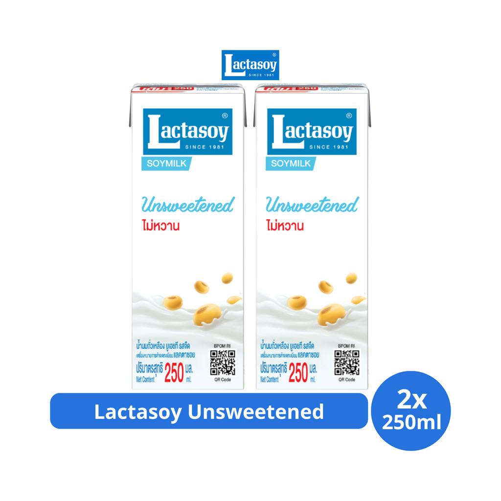 

Lactasoy Unsweetened 250ml x 2 pcs
