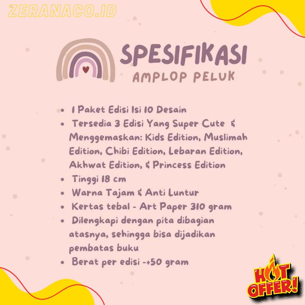 

Amplop Lebaran Peluk Premium Bisa Jadi Pembatas Buku - Isi 10 Diskon Setengah Harga