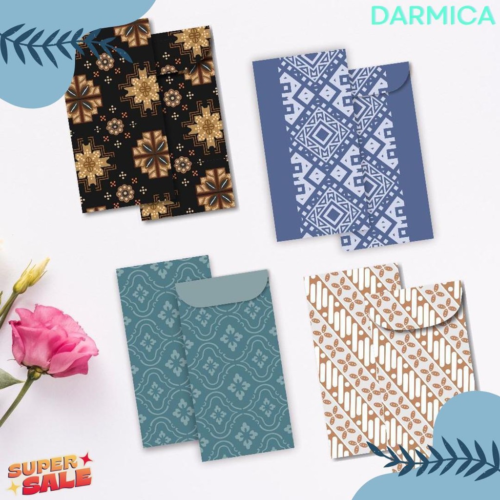 

6 Pcs Angpao Wedding Amplop Kondangan Motif Batik Angpao Panjang Amplop Uang Terlaris! Produk Ini Banyak Dicari