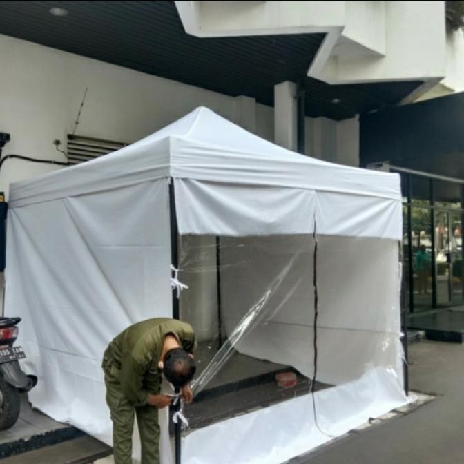 tenda lipat 3x3 +dinding putih Terlaris