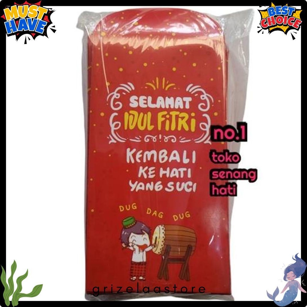 

Amplop Lebaran Premium Panjang Isi 100 Pcs / Angpao Lebaran Diskon