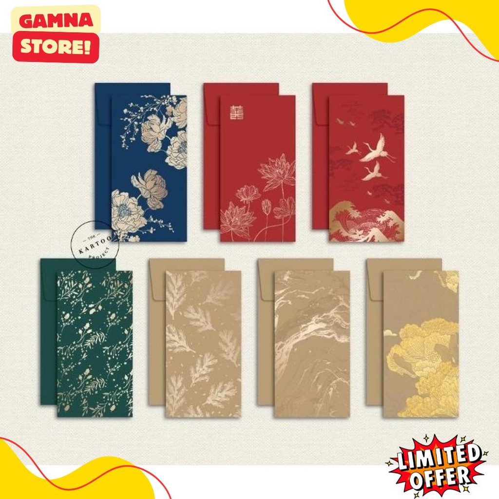 

Angpao Isi 4 Pcs / Money Envelope / Amplop Uang Premium Untuk Imlek, Wedding, All Occasion Diskon