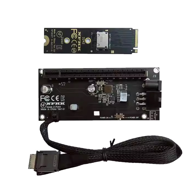 GPR NVMe M.2 to Oculink SFF-8612 external graphics card eGPU adapter card laptop external GPU adapte