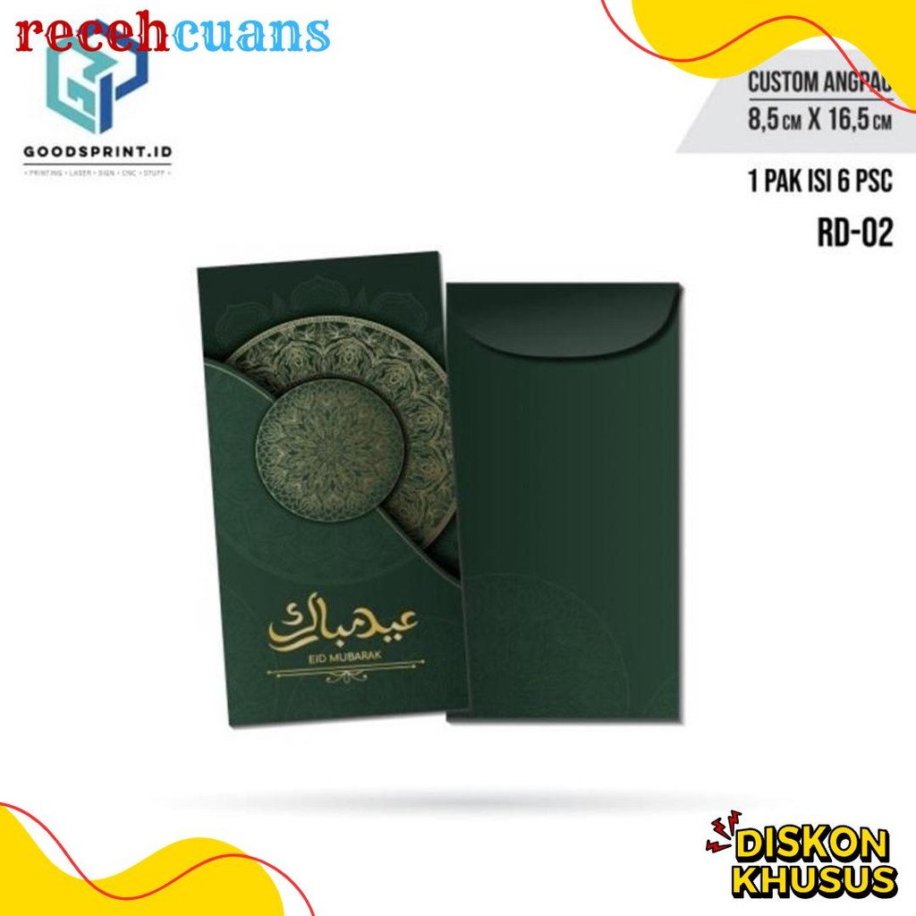 

Amplop Thr Lebaran / Amplop Lebaran Idul Fitri Isi 6 Pcs / Amplop Ukuran 16X8 Cm Diskon