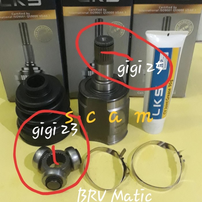 Cv Joint Dalam As Kopel Dalam Honda Brv Metic
