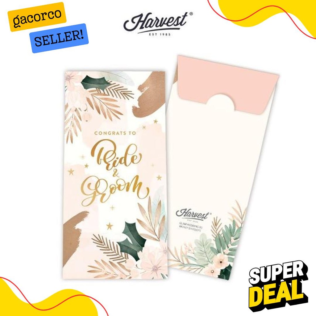 

Amplop / Angpao Wedding Harvest Isi 6 Glam Wedding Diskon