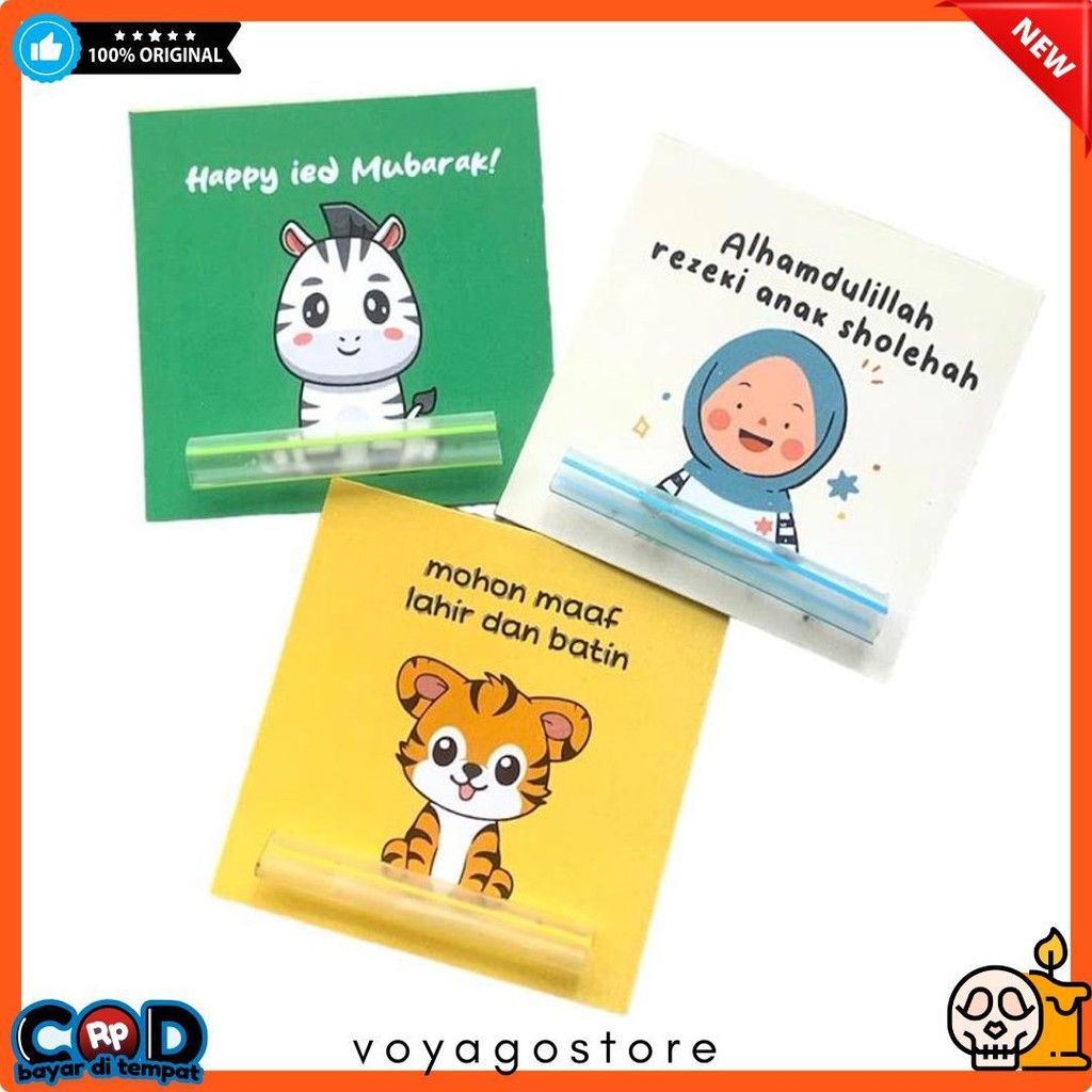 

(100Pcs) Amplop Lebaran Unik Lucu Grosir Uang Diluar Diskon Setengah Harga