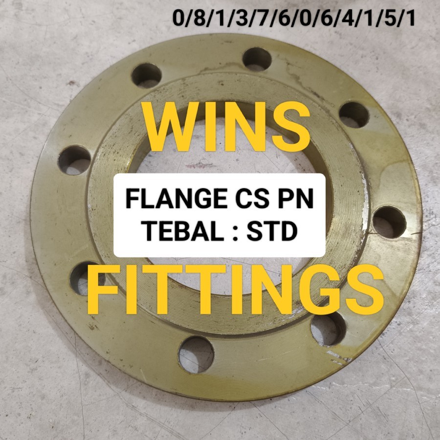 FLANGE CS PN 16 4" SS400 tebal STD besi 4 inch A105 CARBON STEEL CLASS PLRF DIN PN16 SLIP ON Plange 