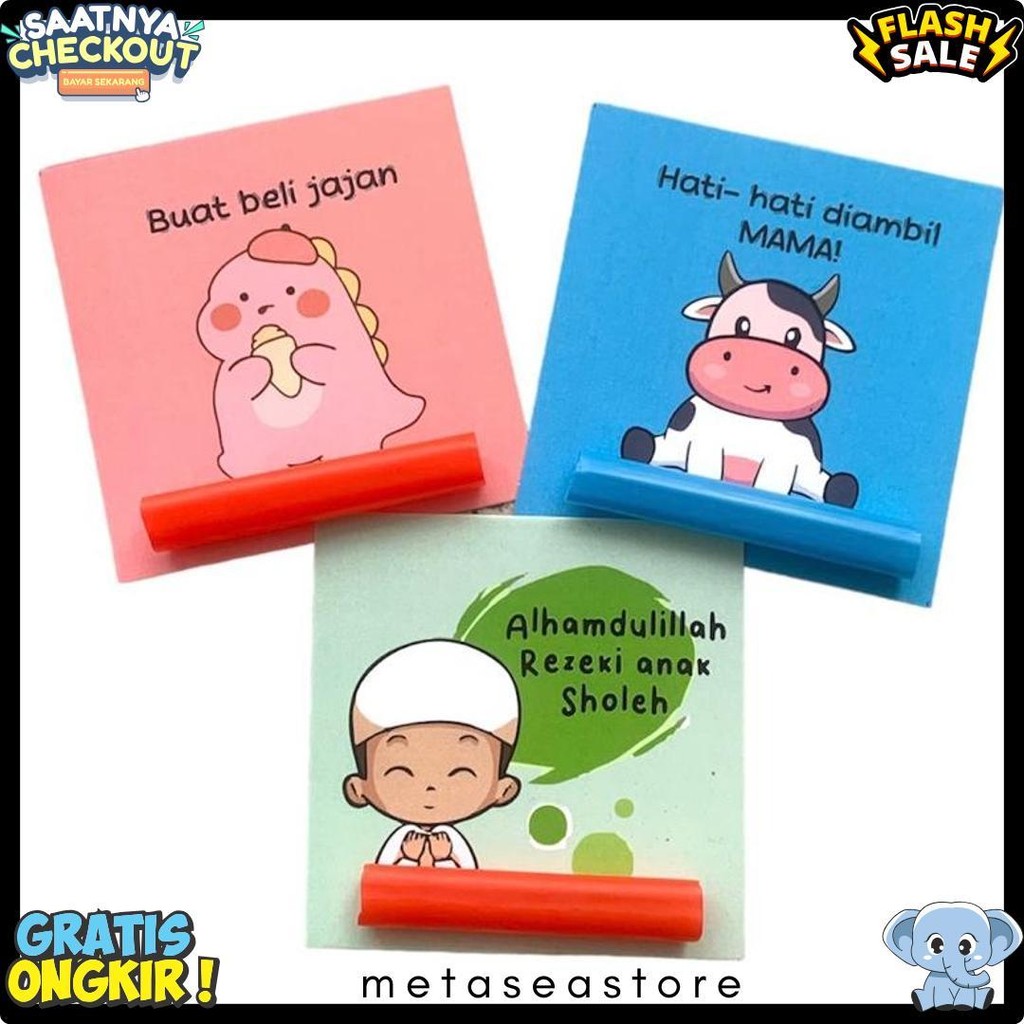 

(100Pcs) Amplop Lebaran Unik Lucu Grosir Uang Diluar Diskon Setengah Harga