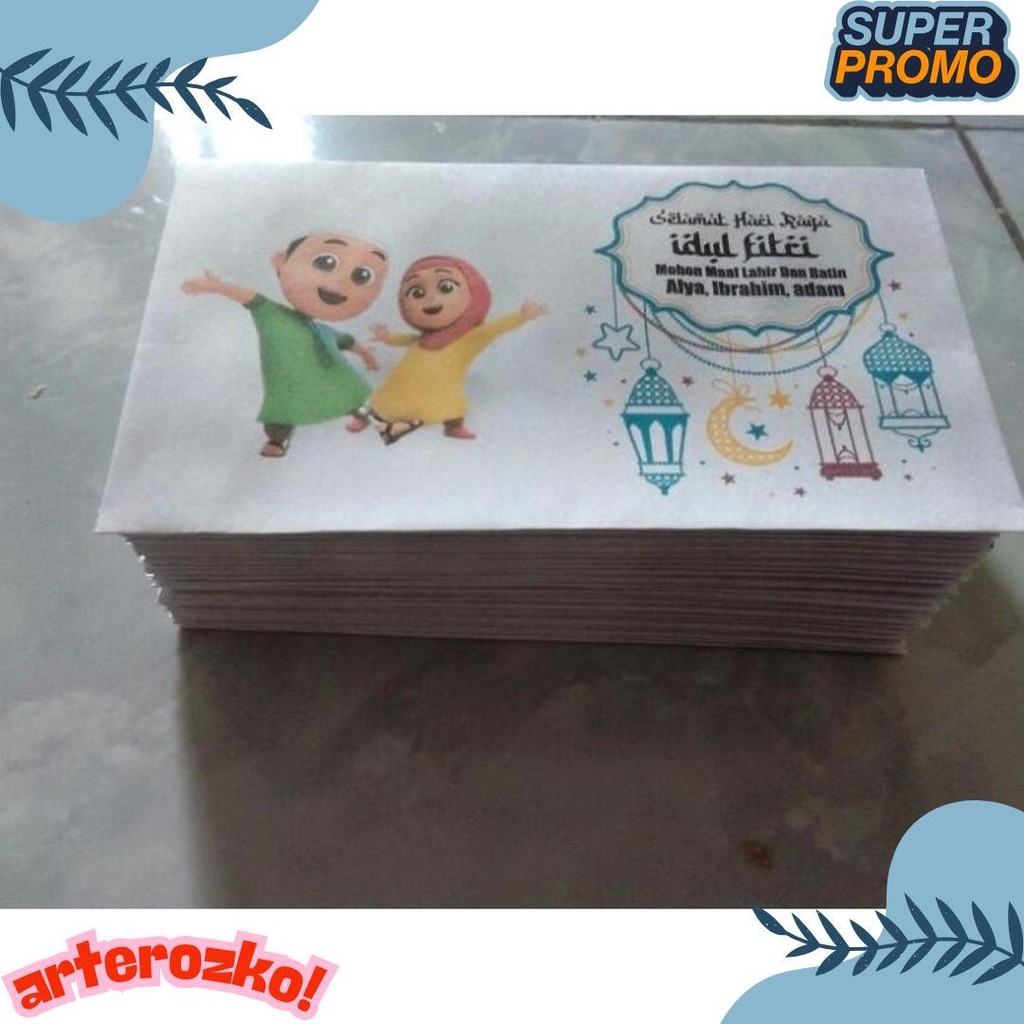 

100 Pcs Amplop Lebaran Custom Diskon Setengah Harga