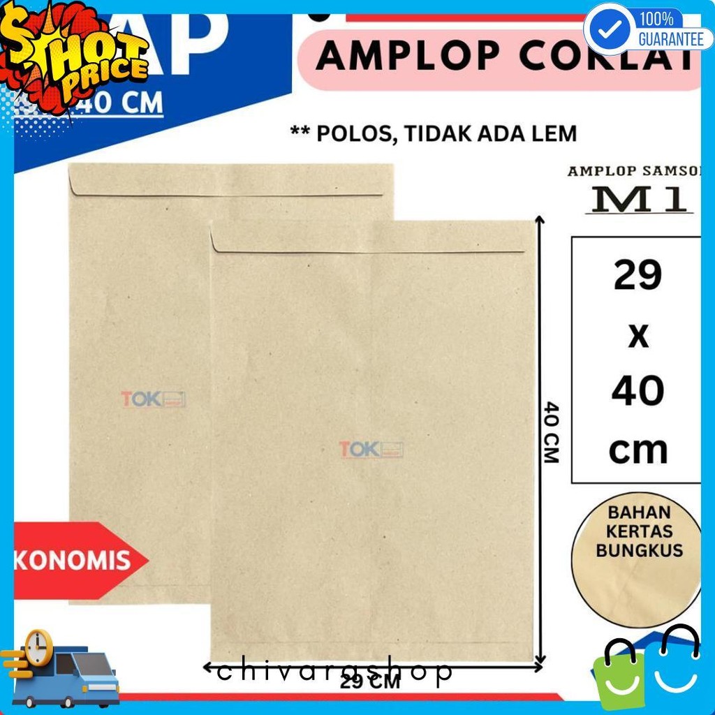 

Amplop Coklat Map ( 29X40Cm ) Terlengkap Dan Termurah