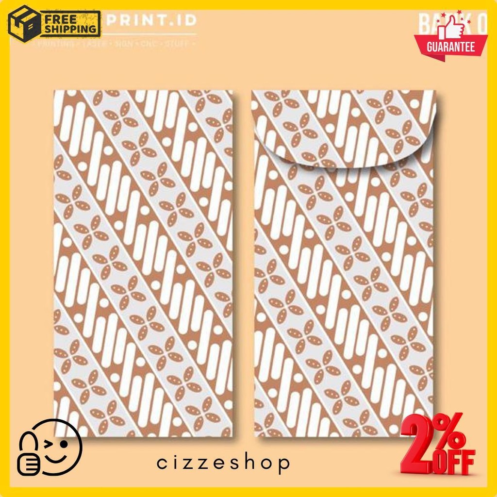

6 Pcs Angpao Wedding Amplop Kondangan Motif Batik Angpao Panjang Amplop Uang Flash Sale! Diskon Hingga 70%