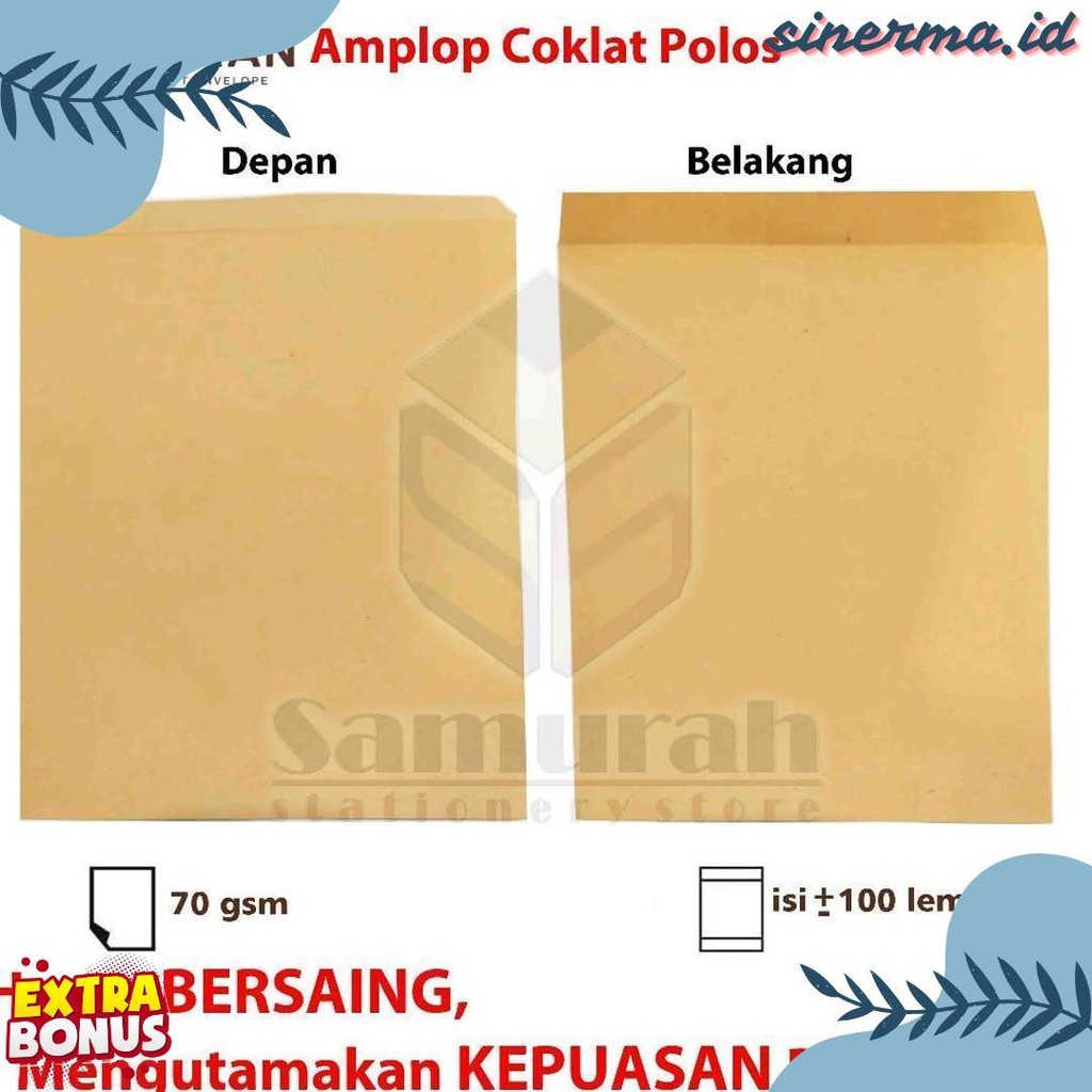 

Amplop Kertas Coklat Garan Ukuran Map 29 X 40 Cm / Amplop Dokumen Besar 1 Pak Isi 100 Lembar Tebal 70 Gsm / Gram 29X40 Terlengkap Dan Termurah