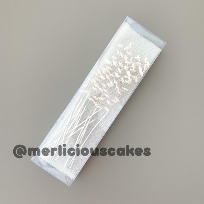 

:0:0:0] Filler B15 White Putih Bunga Gumpaste Flower Cake Kue Topper