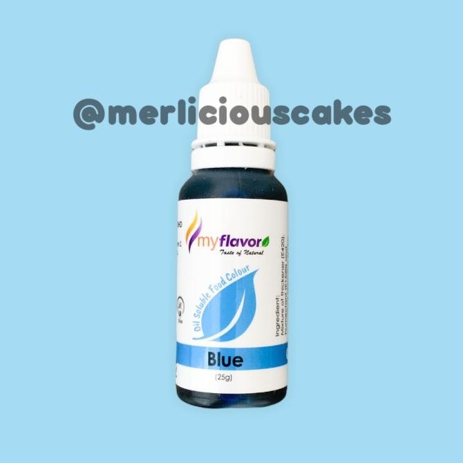 

((((()paling dicari] Blue Oil My Flavor Food Colour Pewarna Makanan Buttercream