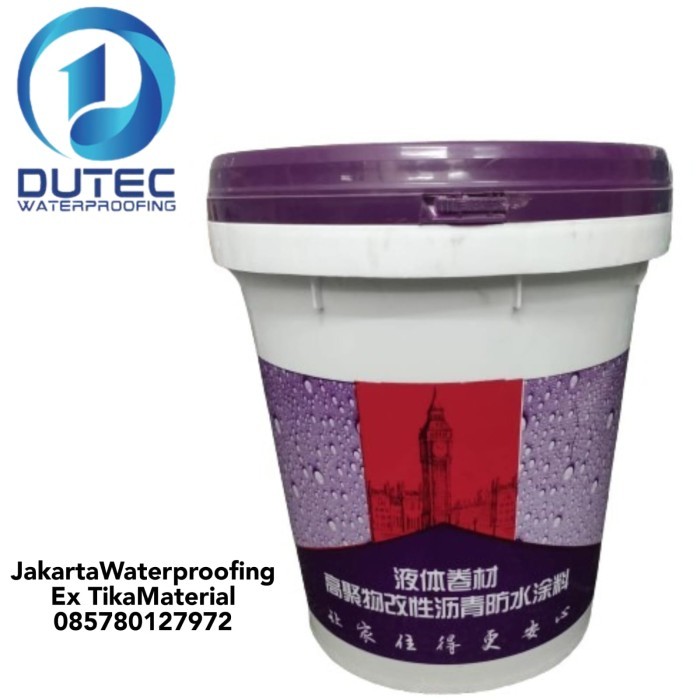 Aspal Cair Single Componen Liquid Membrane Waterproofing Coating 20Kg