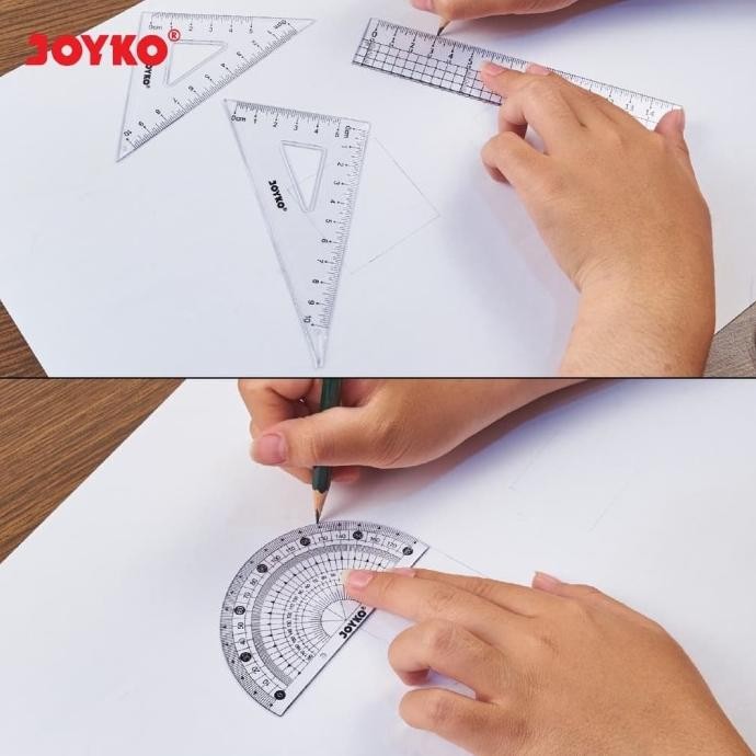 

Joyko Ruler Set 4pcs / Set Penggaris Busur RL-PS2