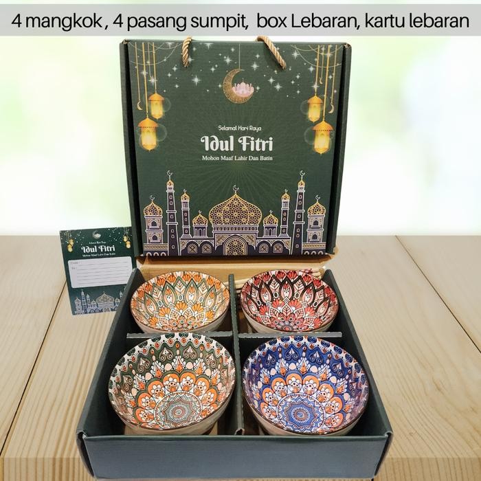 

Terbatas Hampers Idul Fitri Mangkok Keramik Set / Hampers Lebaran - isi 4 Lebaran EID Lebaran!