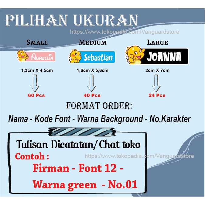 Sticker Label Nama Dino Spirited Away Stiker Lebel Custom Premium Murah Lucu Bisa Tempel Di Buku