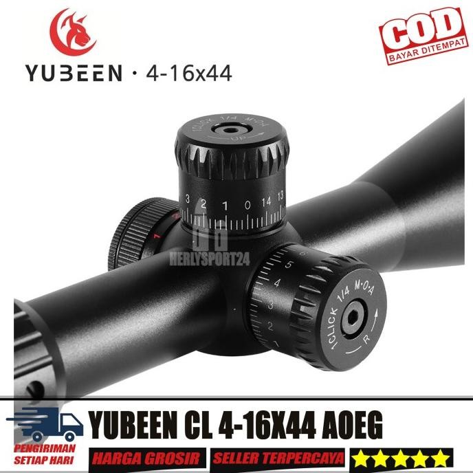 TELESKOP YUBEEN CL 4-16X44AOEG SCOPE YUBEEN CL 4-16X44 AOE TAHAN GETAR Terlaris