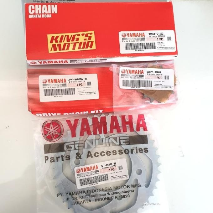 GEAR, GIR, SET / GEARSET MX KING, MX 150 (2PV) ASLI YAMAHA ORIGINAL DAN TERPERCAYA