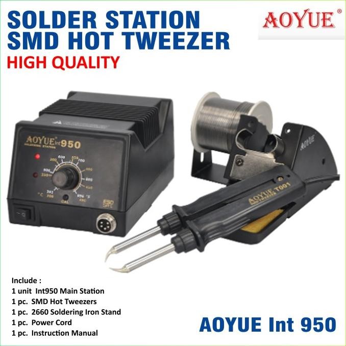 Solder Station SMD Hot Tweezer AOYUE Int 950 High Quality