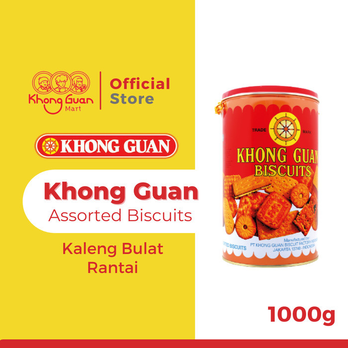 

KHONG GUAN ASSORTED BISCUITS RED BULAT RANTAI TIN 1000 GRAM