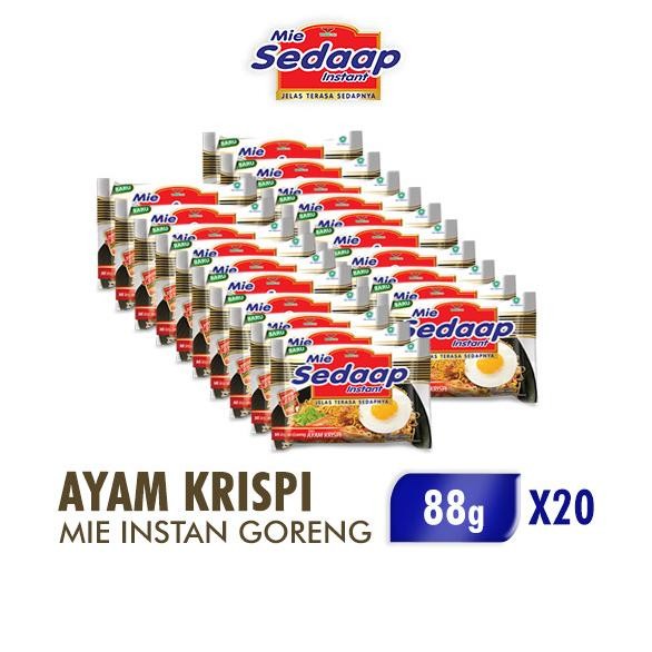 

Sedaap Mie Instan Ayam Krispi 84 gr x 20 pcs