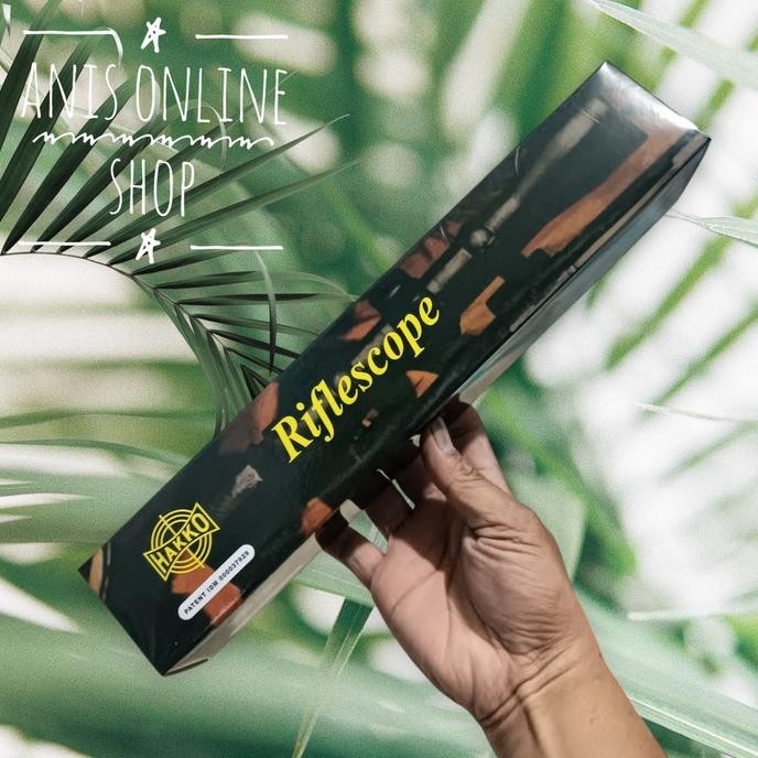 telescope RIFLESCOPE HAKKO 3-9X40 RING GOLD Terlaris