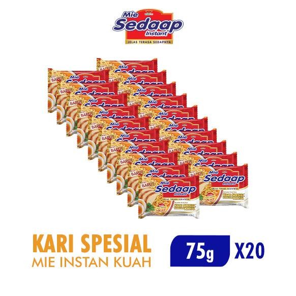 

Sedaap Mie Instan Kari Kental Spesial 75 gr x 20 pcs