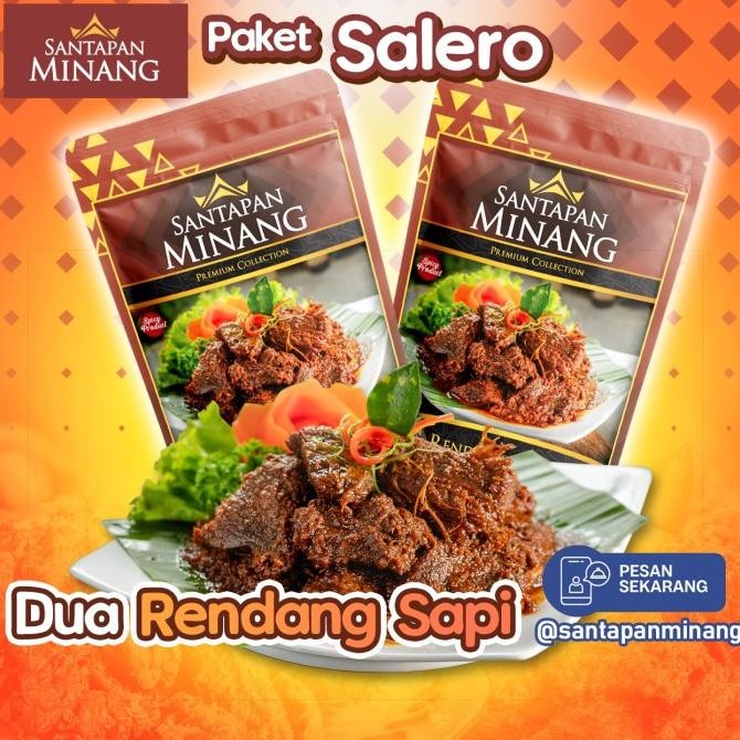 

Paket Salero Dua Rendang Daging Sapi Asli Santapan Minang