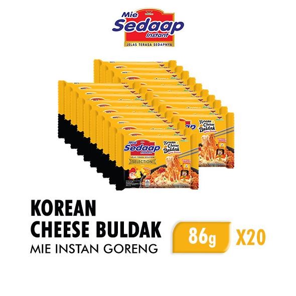 

Sedaap Mie Instan Goreng Korean Cheese Buldak 86gr x 20